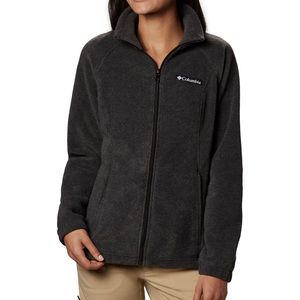 Columbia Benton Springs Fleece Jacket, Dark Gray, Size 3X